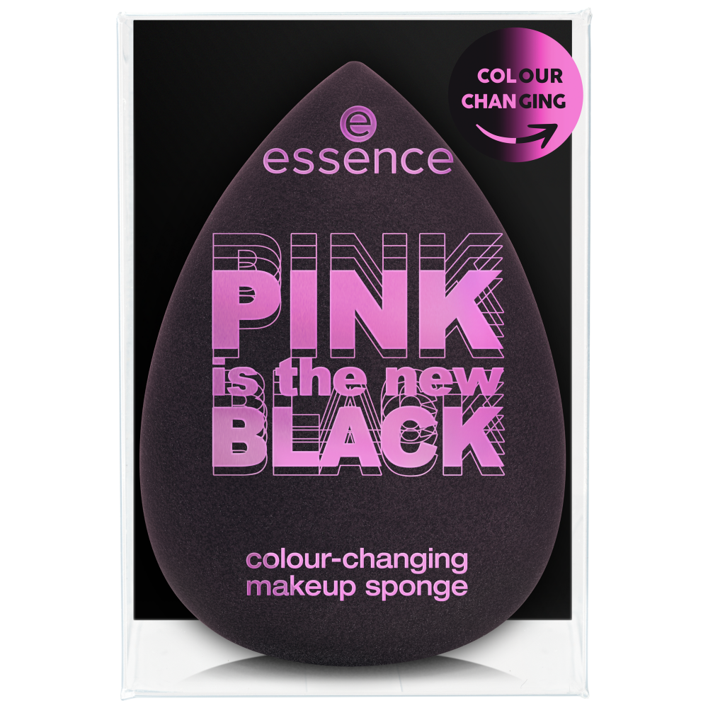 Pink is the Sponge makeup New Make-Up essence – Colour-Changing Black