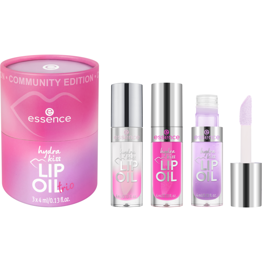 hydra kiss LIP OIL trio – essence makeup