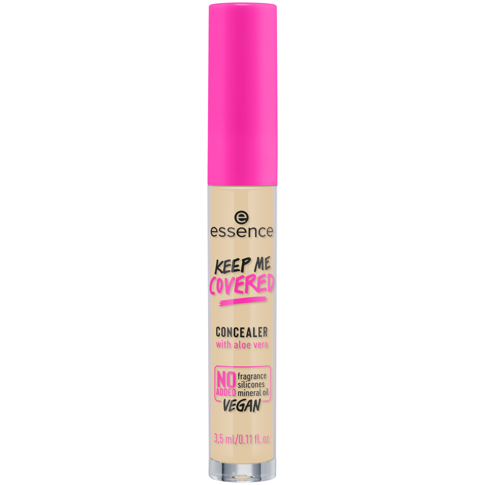essence | Keep Me Covered Concealer (10 | Pale)| Lightweight,  Non-Comedogenic, Buildable Coverage | Vegan, Cruelty Free & Paraben Free