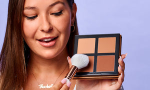 Woman Displaying A Bronzing Palette