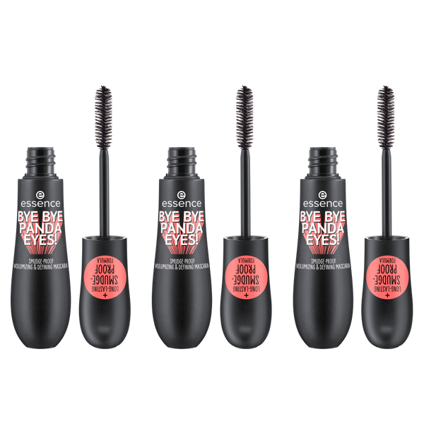 bye bye panda eyes! smudge-proof volumizing and defining mascara 3