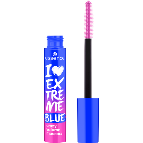 I LOVE EXTREME BLUE crazy volume mascara / cruelty-free, vegan, paraben-free, fragrance-free, alcohol-free, silicone-free