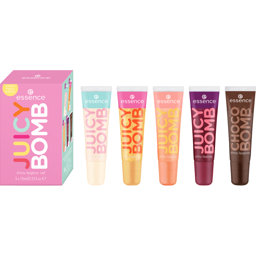JUICY BOMB shiny lipgloss set sweet treats edition