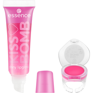 KISS BOMB shiny lipgloss & lip balm