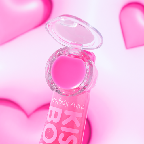 KISS BOMB shiny lipgloss & lip balm