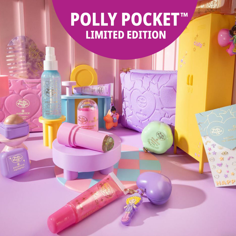 Polly Pocket Collection - colorful background featuring products
